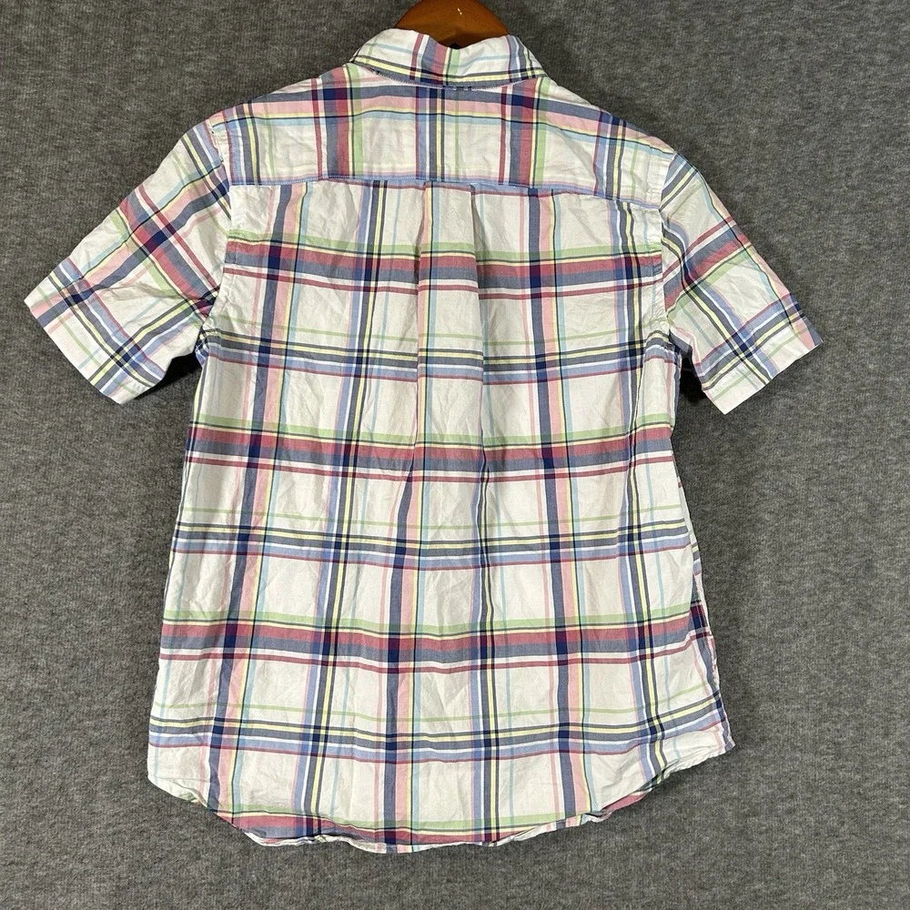 Ralph Lauren Boys L (14-16) Button‎ Down Shirt Multi Plaid Cotton